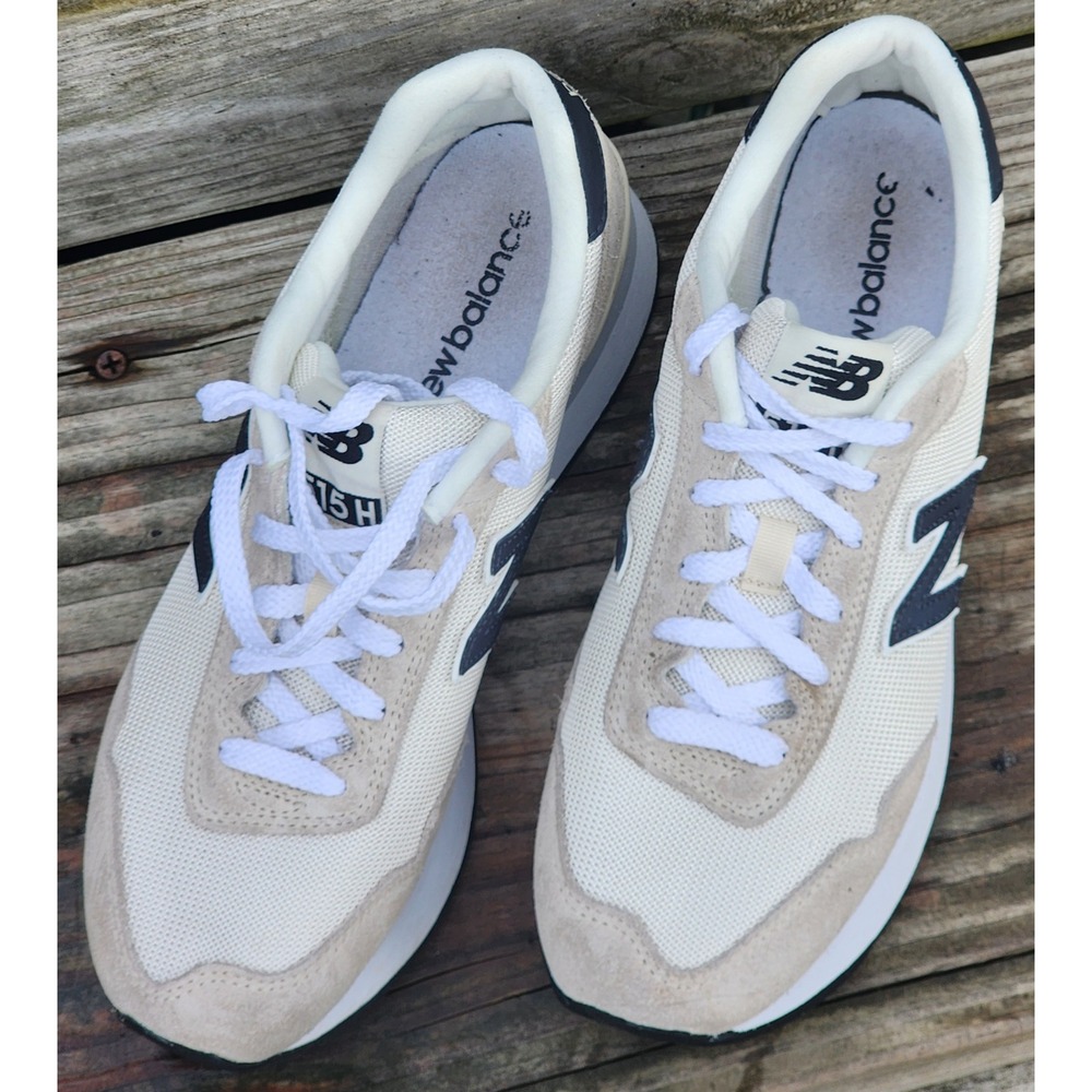 New Balance 515H Womens Platform Sneakers Cream Tan Navy Womens Size 9 - Picture 3 of 6